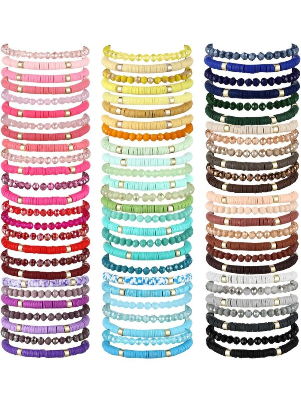 96 Pcs Colorful Friendship Bracelets - Inspirational Party Favors & Gifts